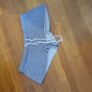 3/$12 Victoria Secret frayed gray swear pants material short shorts